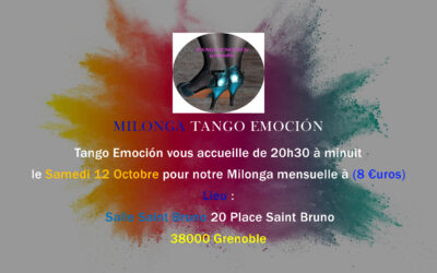 Milonga Tango Emocion le samedi 12 octobre